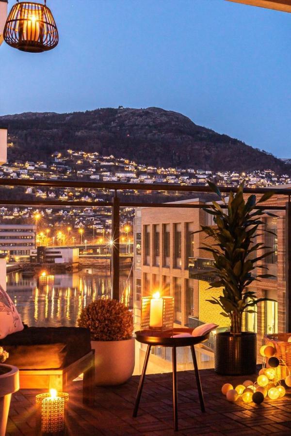 Modern Apartment - Amazing Terrace And Fjord View, Close To City Center Bergen Kültér fotó